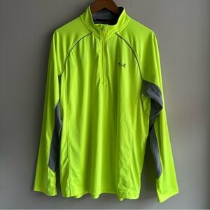 Under Armor All Season Gear 1/4 Zip Neon Green